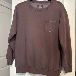 Aerie Brown Crew Neck Sweater